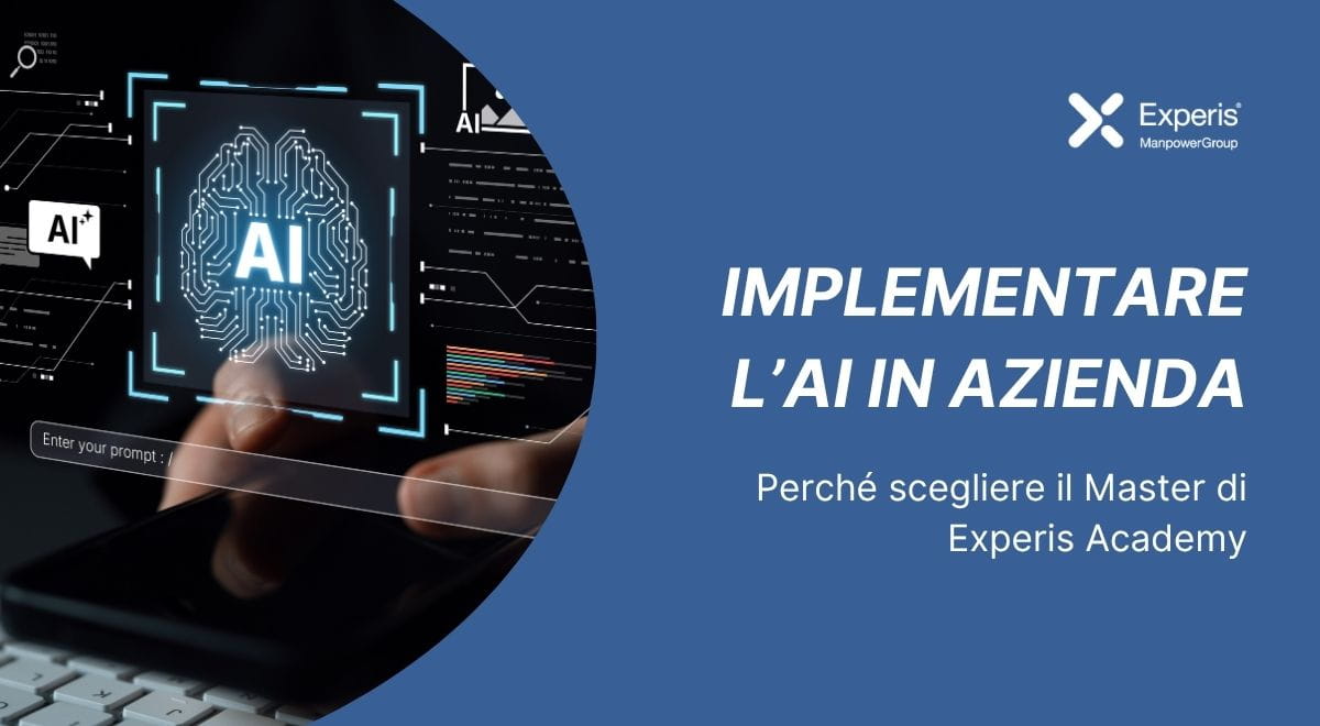 Master AI Strategy | Immagine di anteprima dell'approfondimento dedicato al Master AI Strategy and Implementation di Experis Academy